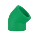 كوع  بلاستيك PPR زاوية 45 درجة شانل  مقاس 1/2 انش قطر خارجي 29 مم لون اخضر 